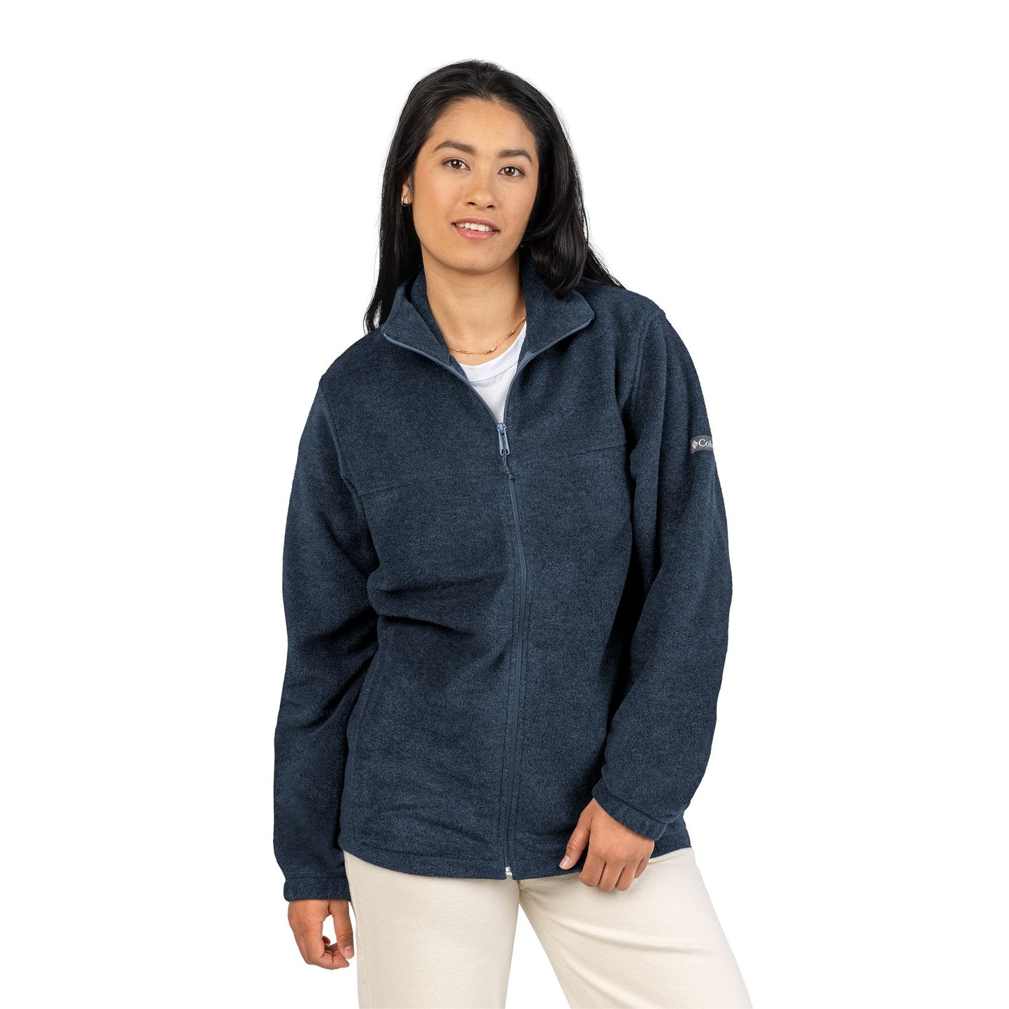 Cozy Embroidered Fleece Jacket, Unisex Jacket, Gift for Him/Her, Fall Layering Piece, Outdoor Adventure Wear, Loved Design