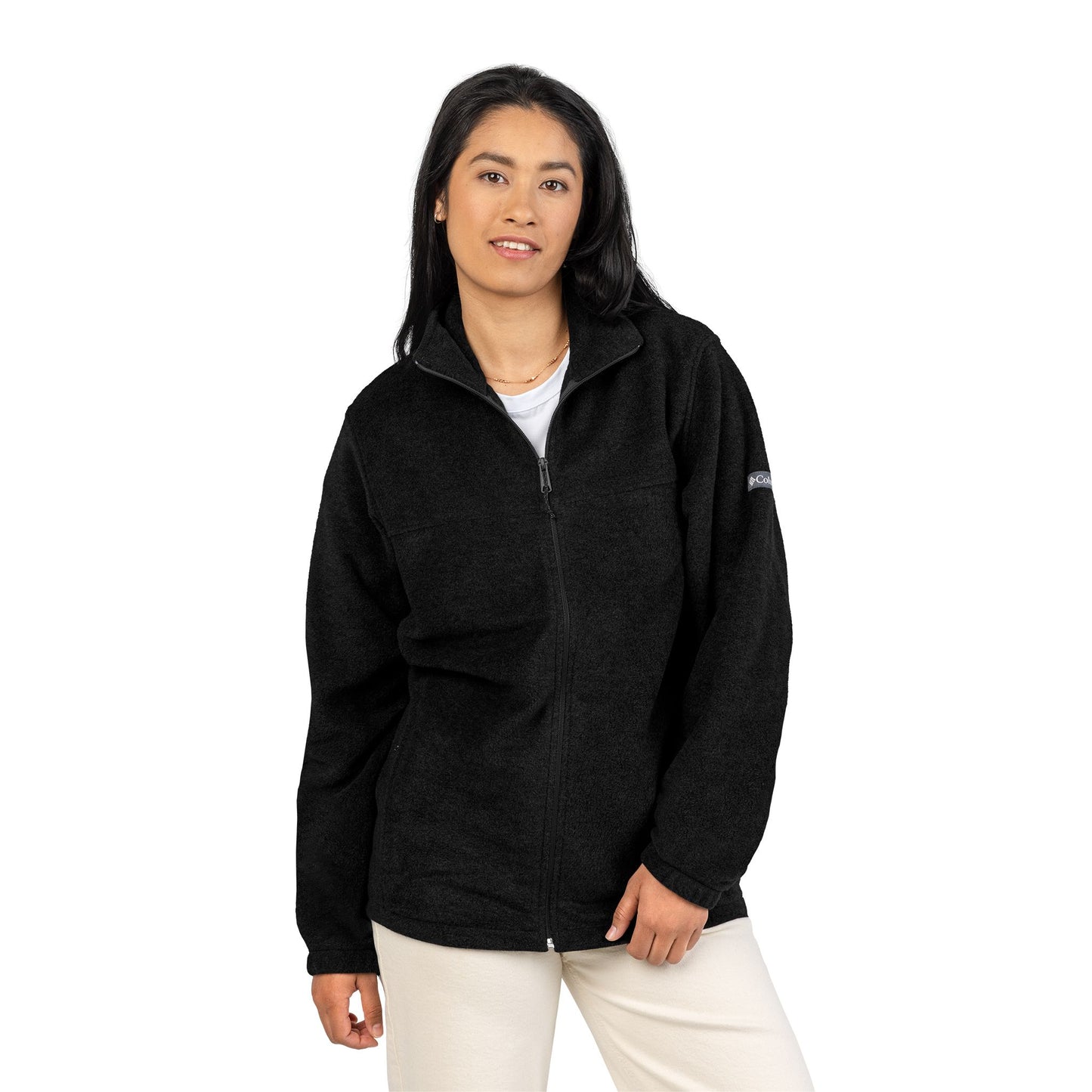 Cozy Embroidered Fleece Jacket, Unisex Jacket, Gift for Him/Her, Fall Layering Piece, Outdoor Adventure Wear, Loved Design