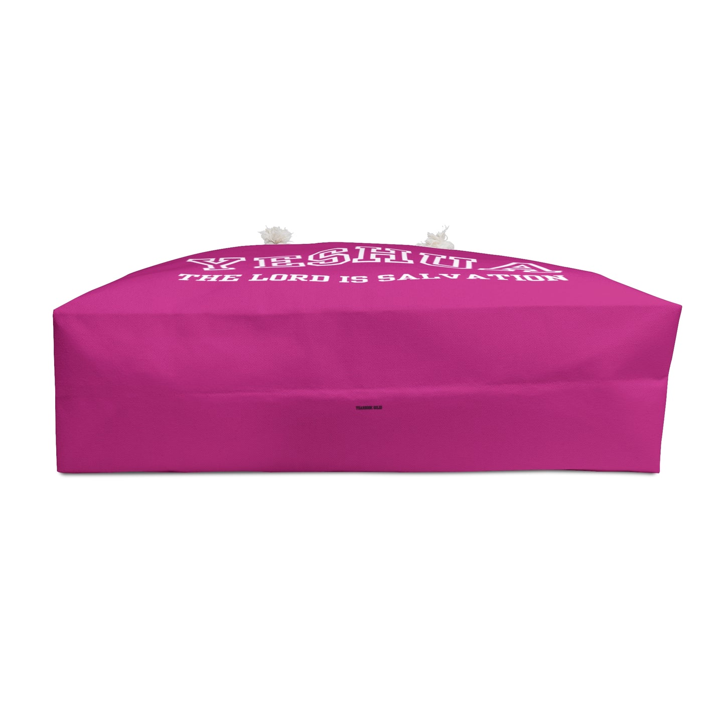 Yeshua The Lord Is Salvation Weekender Bag, Pink Travel Tote, Religious Beach Bag, Personalized Gym Bag, Faithful Getaway Bag