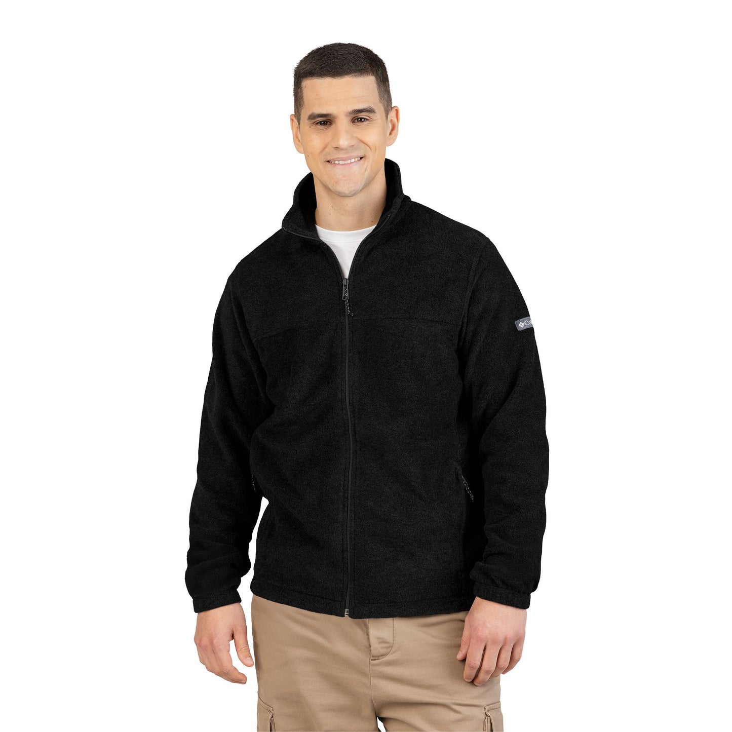 Cozy Embroidered Fleece Jacket, Unisex Jacket, Gift for Him/Her, Fall Layering Piece, Outdoor Adventure Wear, Loved Design