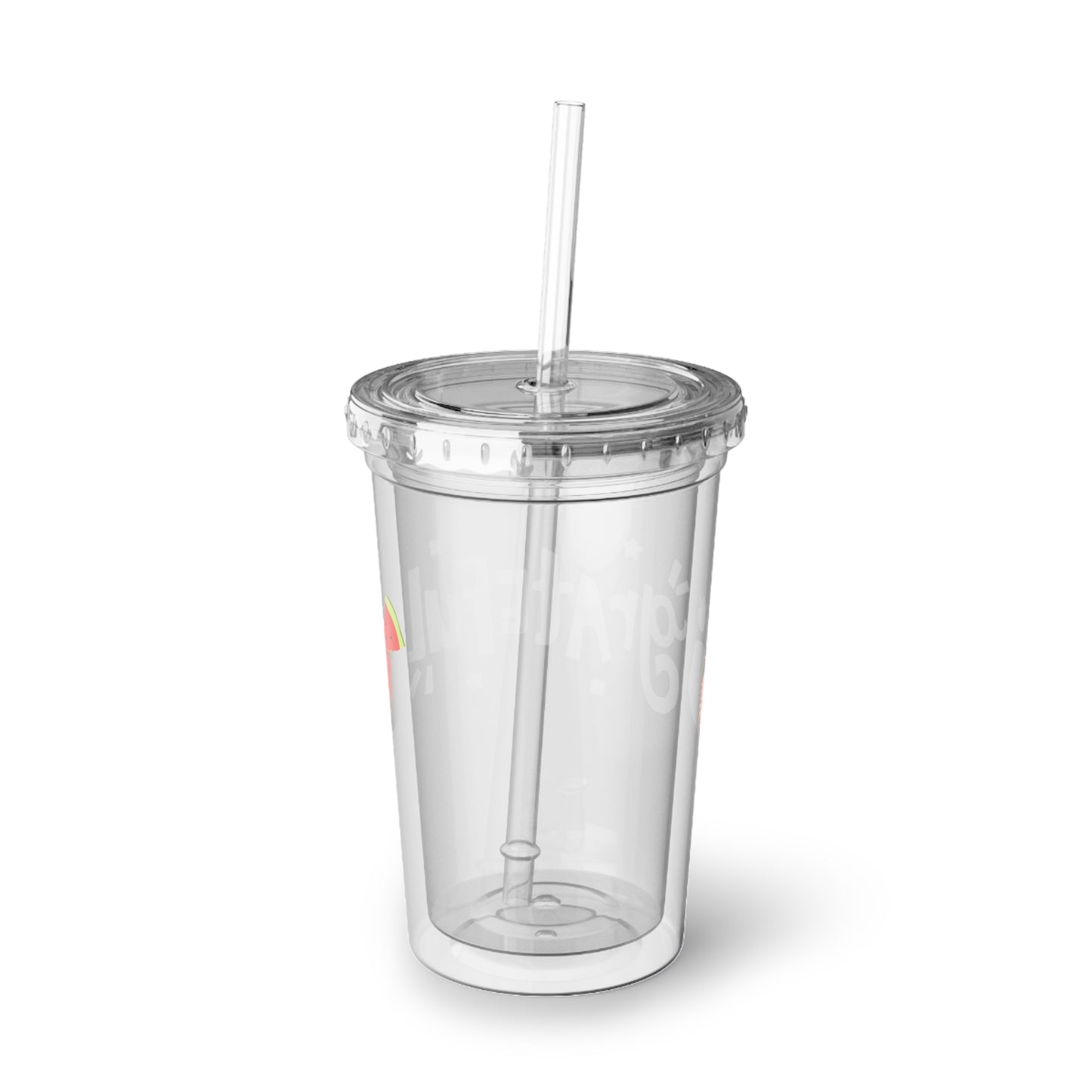 Grateful Acrylic Cup with Straw, Fun Summer Drinkware, Perfect for Parties, Gifts, and Everyday Use, Cute Beverage Tumbler