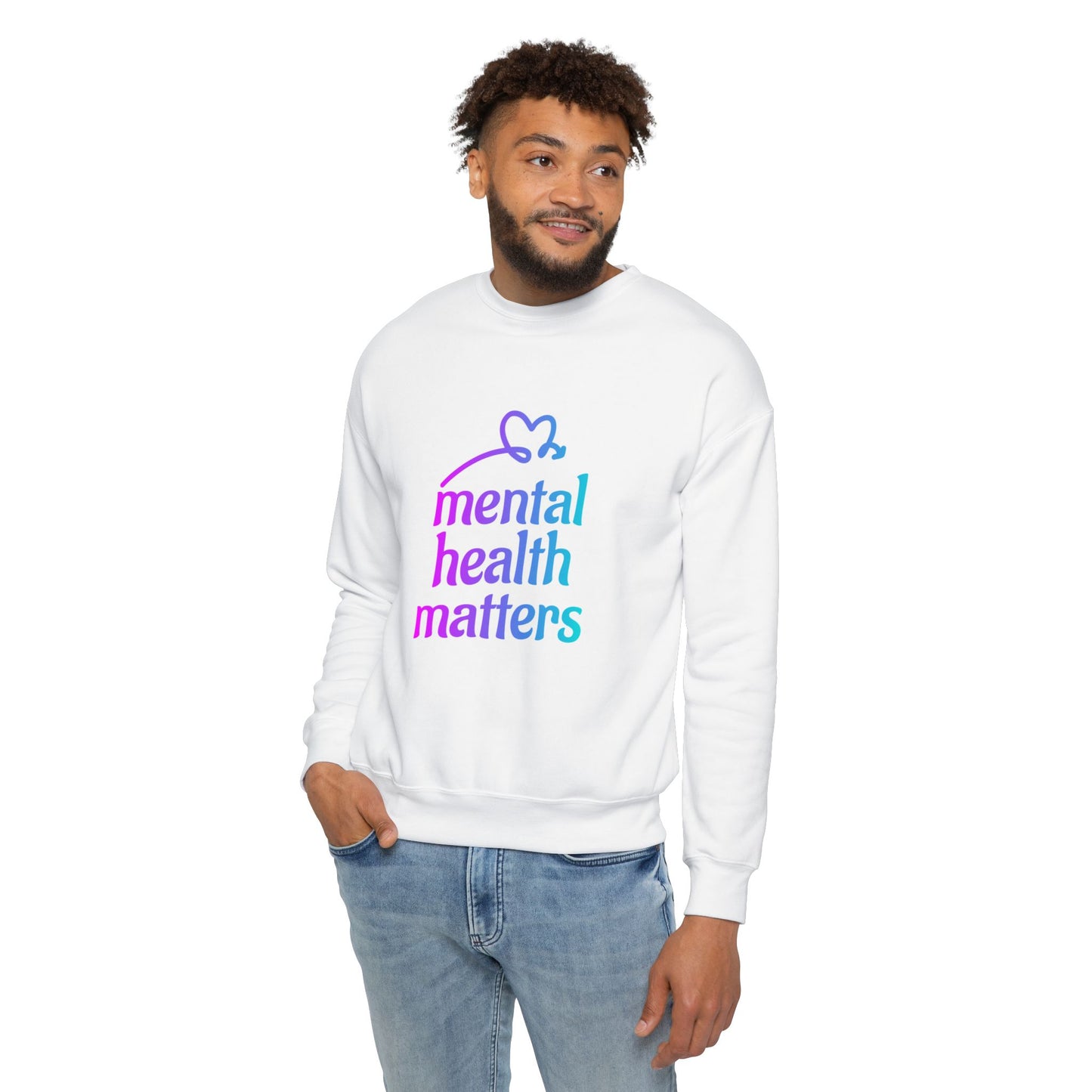 Mental Health Matters Unisex Drop Shoulder Sweatshirt, Comfortable Sweatshirt, Inspirational Apparel, Self-Care Gift, Mental Health [...]