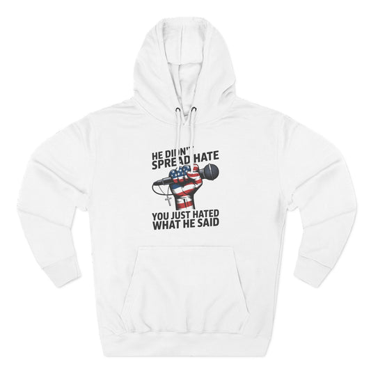 Patriotic Fleece Hoodie - Empowering Message, Cozy Comfort, Great for Casual Outings, Gift for Activists, Perfect for Independence [...]