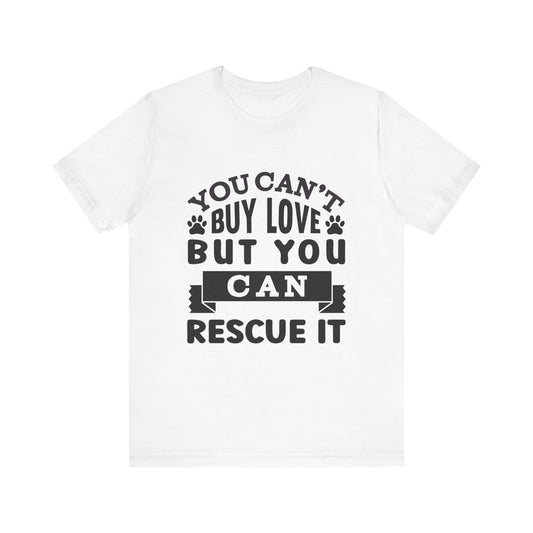 Rescue Love Tee | Unisex Jersey Short Sleeve T-Shirt, Animal Lover Gift, Pet Rescue Shirt, Adoption Support