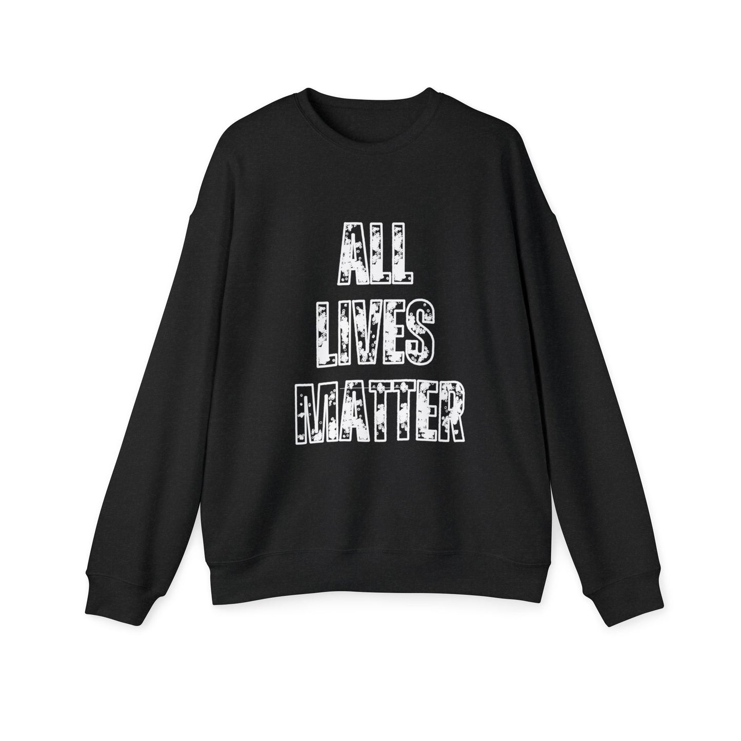 Unisex Drop Shoulder Sweatshirt with 'All Lives Matter' Design, Comfortable Pullover, Gift for Activists, Casual Wear, [...]
