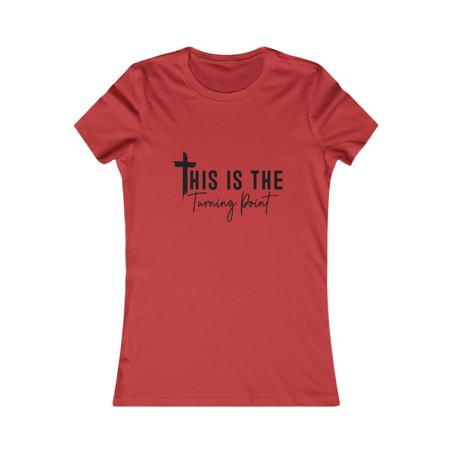 Turning Point Inspirational Tee for Women, Faith-Based Shirt, Christian Gift, Motivational Top, Casual Wear, Empowerment Tee