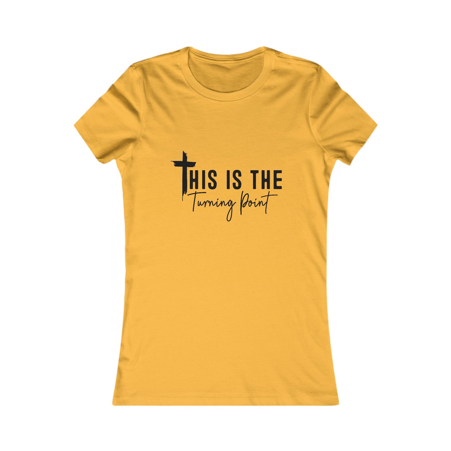 Turning Point Inspirational Tee for Women, Faith-Based Shirt, Christian Gift, Motivational Top, Casual Wear, Empowerment Tee