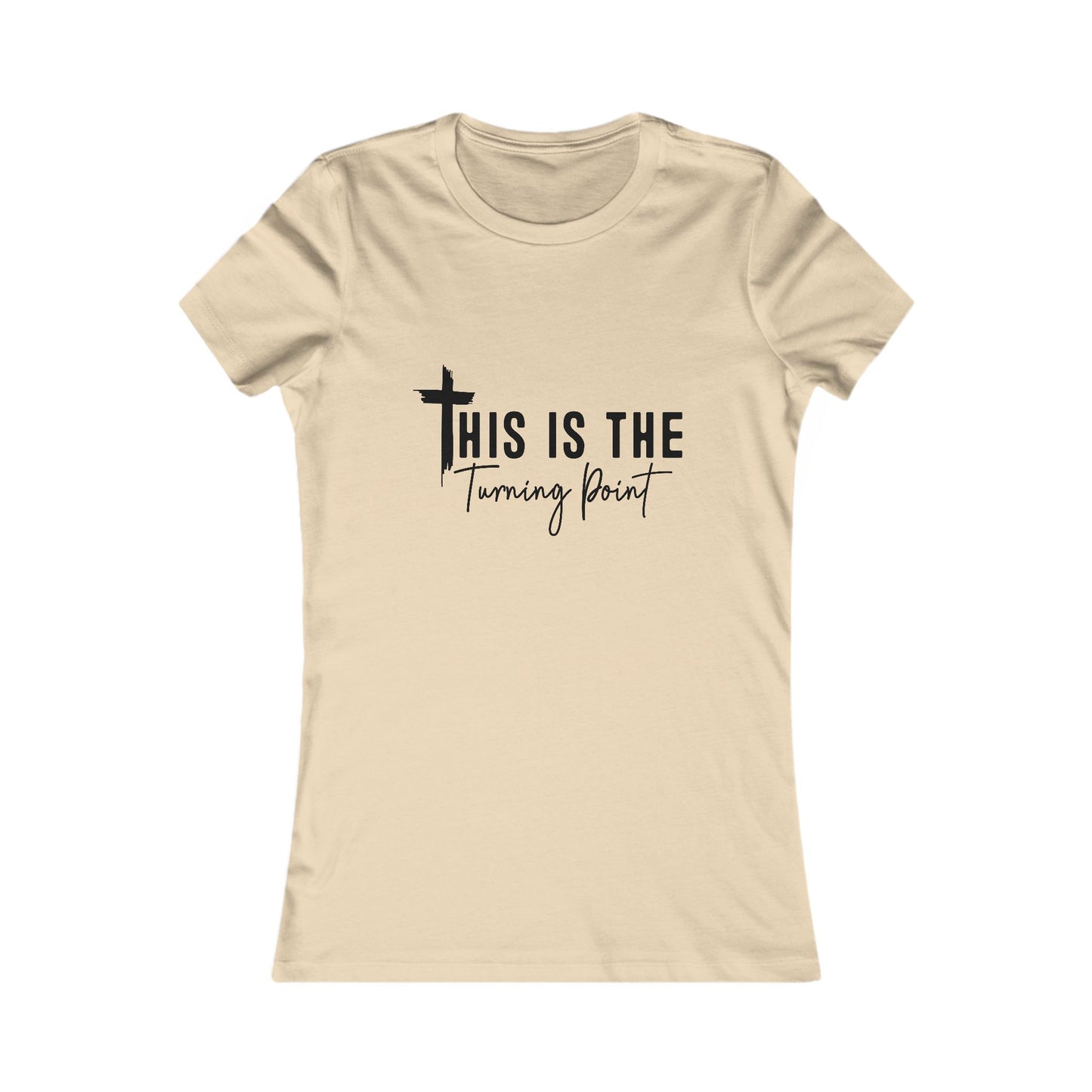 Turning Point Inspirational Tee for Women, Faith-Based Shirt, Christian Gift, Motivational Top, Casual Wear, Empowerment Tee