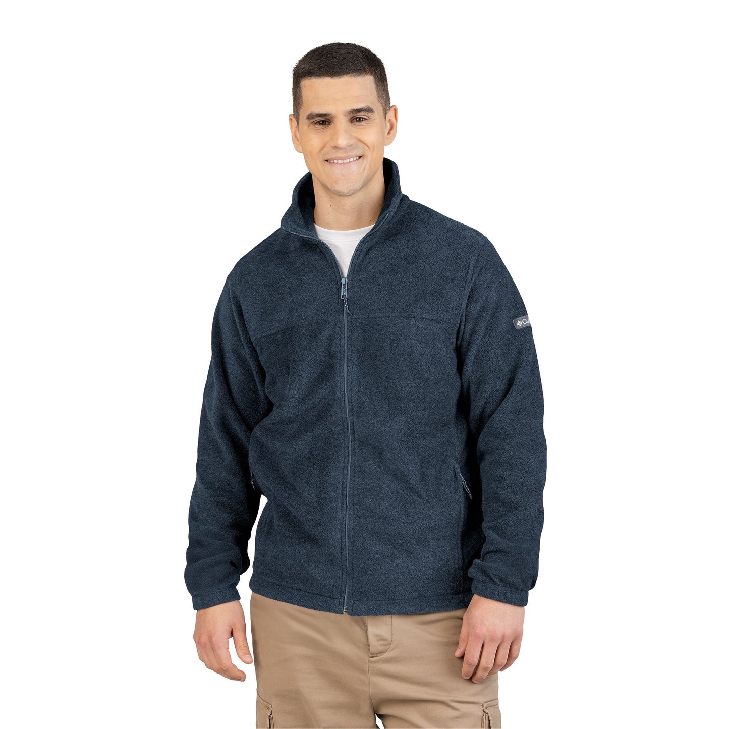 Cozy Embroidered Fleece Jacket, Unisex Jacket, Gift for Him/Her, Fall Layering Piece, Outdoor Adventure Wear, Loved Design