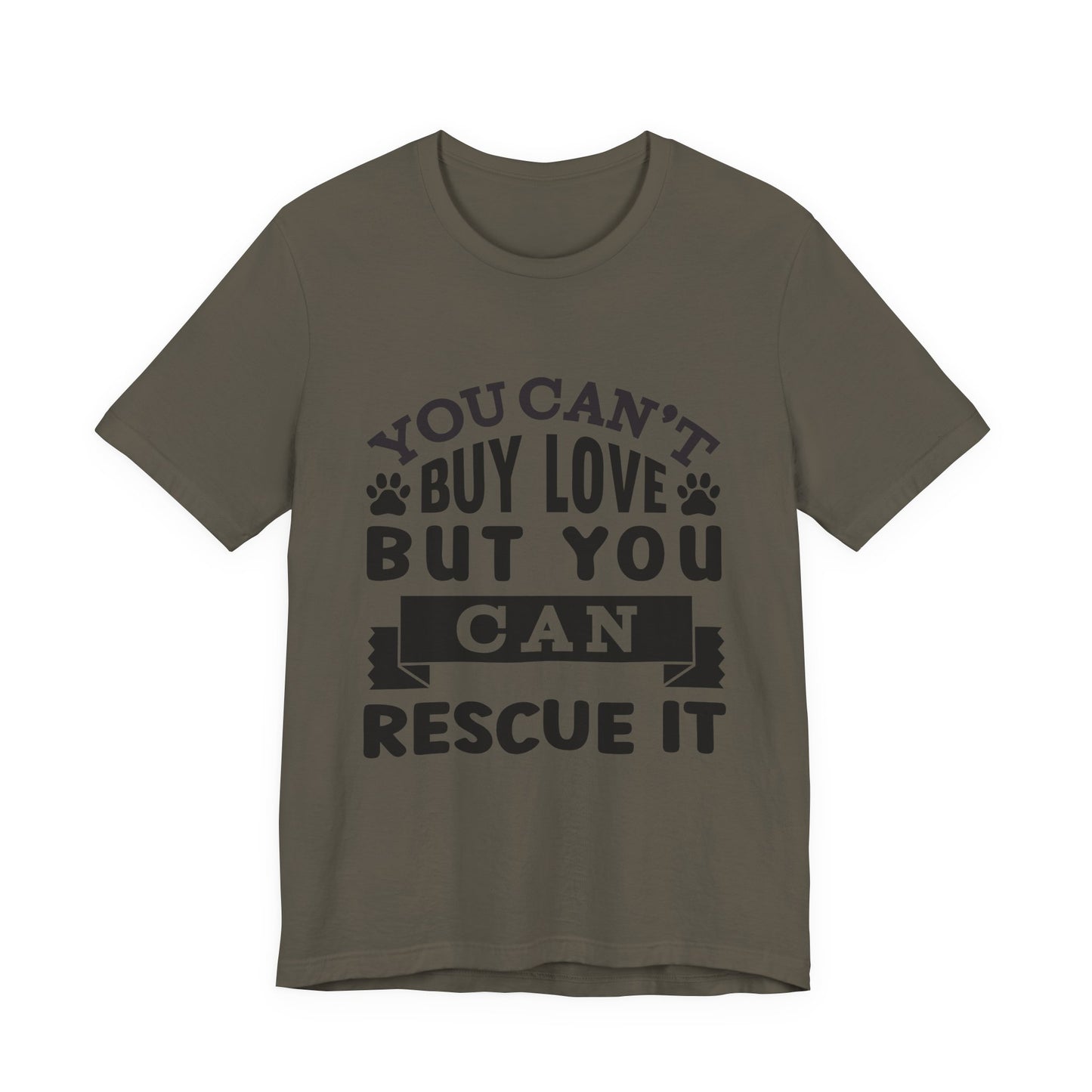 Rescue Love Tee | Unisex Jersey Short Sleeve T-Shirt, Animal Lover Gift, Pet Rescue Shirt, Adoption Support