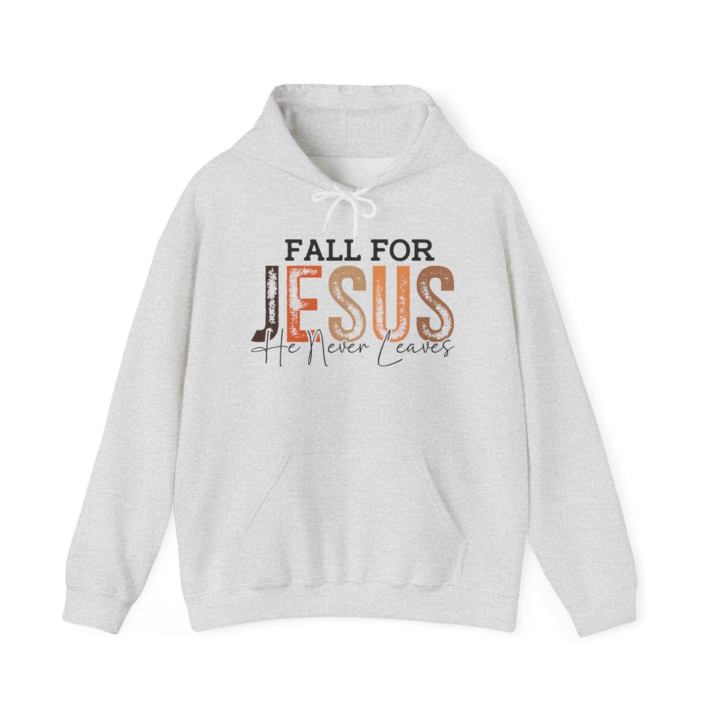 Fall for Jesus Hooded Sweatshirt, Cozy Religious Hoodie, Christian Fall Apparel, Faith Gift, Seasonal Sweatshirt