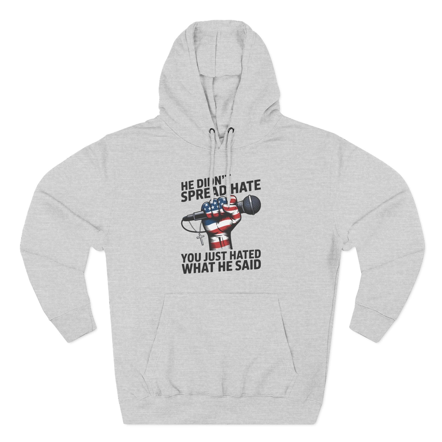 Patriotic Fleece Hoodie - Empowering Message, Cozy Comfort, Great for Casual Outings, Gift for Activists, Perfect for Independence [...]