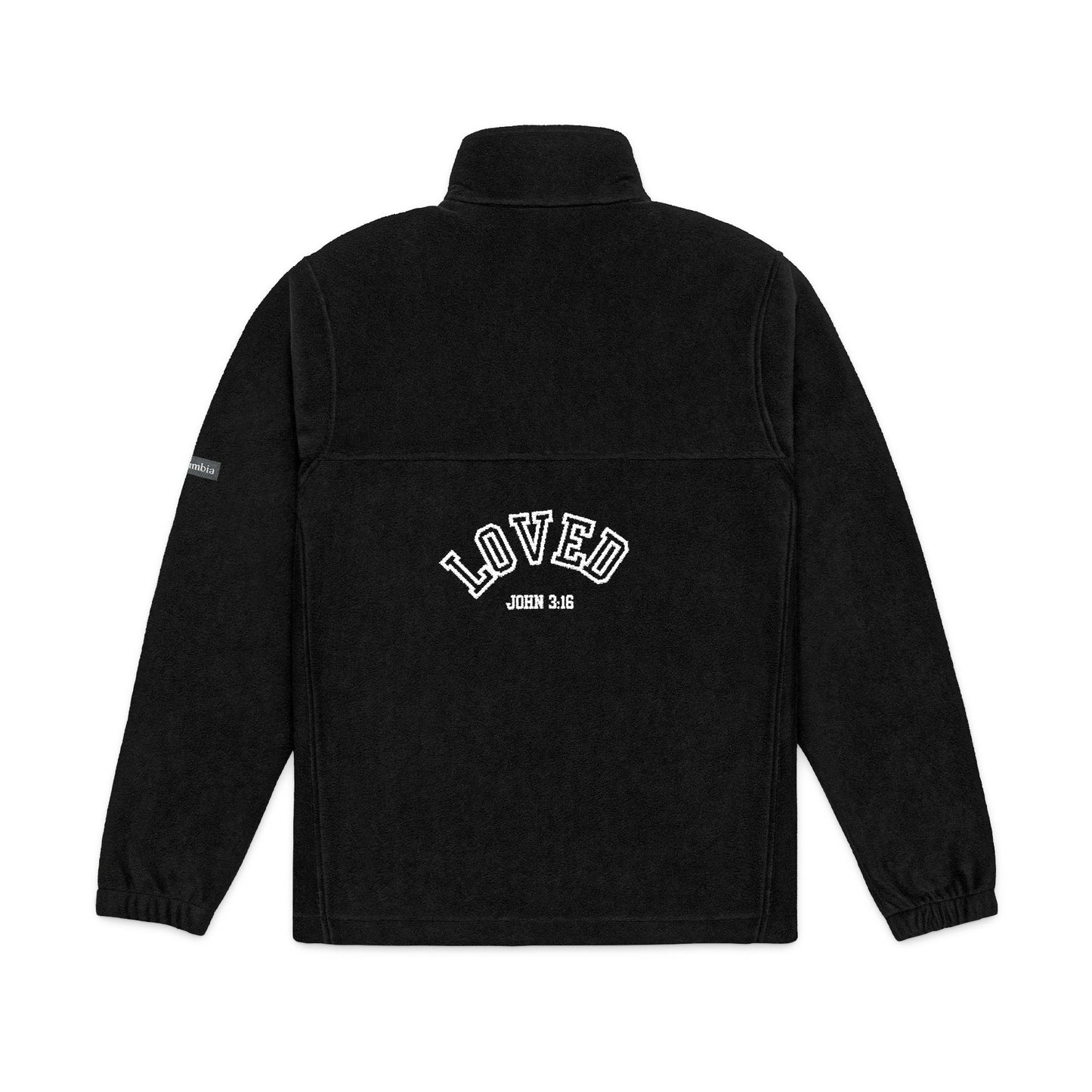 Cozy Embroidered Fleece Jacket, Unisex Jacket, Gift for Him/Her, Fall Layering Piece, Outdoor Adventure Wear, Loved Design