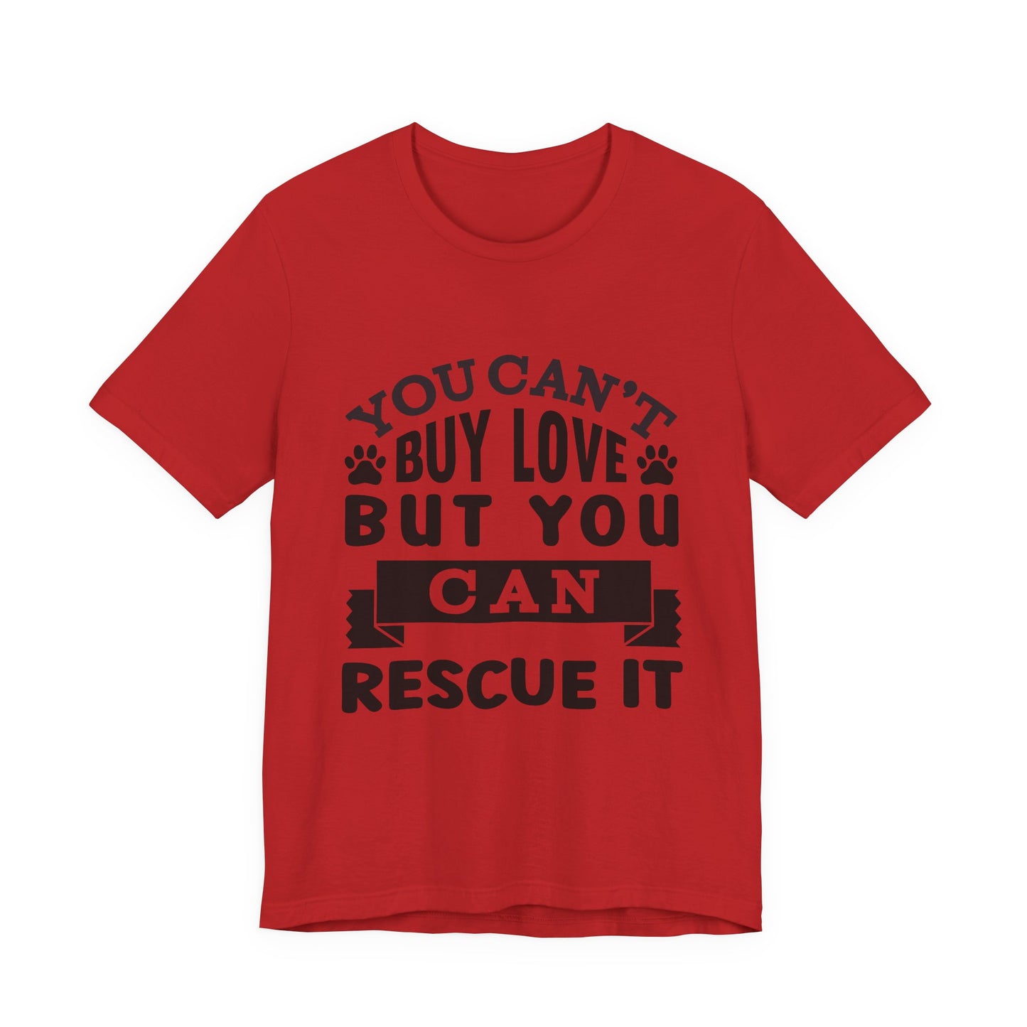 Rescue Love Tee | Unisex Jersey Short Sleeve T-Shirt, Animal Lover Gift, Pet Rescue Shirt, Adoption Support
