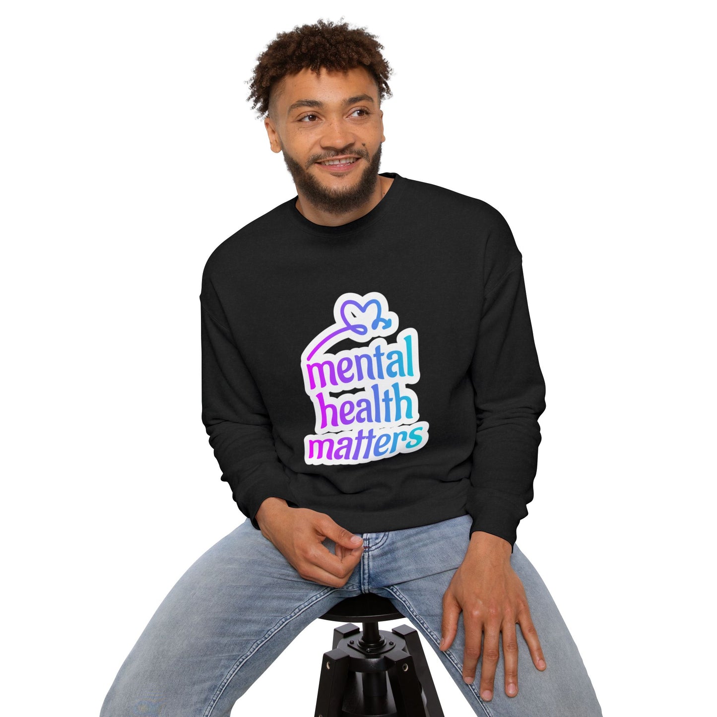 Mental Health Matters Unisex Drop Shoulder Sweatshirt, Comfortable Sweatshirt, Inspirational Apparel, Self-Care Gift, Mental Health [...]