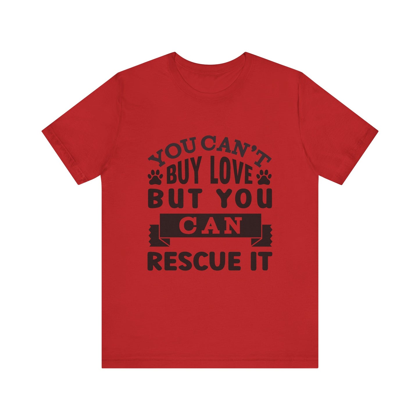 Rescue Love Tee | Unisex Jersey Short Sleeve T-Shirt, Animal Lover Gift, Pet Rescue Shirt, Adoption Support