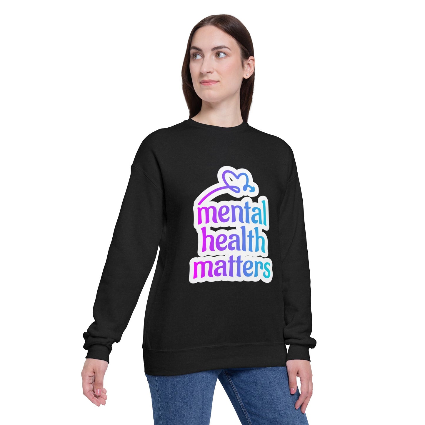 Mental Health Matters Unisex Drop Shoulder Sweatshirt, Comfortable Sweatshirt, Inspirational Apparel, Self-Care Gift, Mental Health [...]