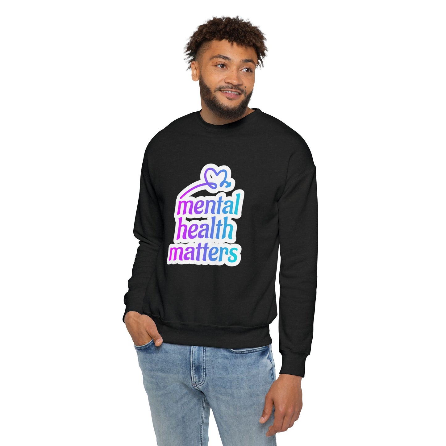 Mental Health Matters Unisex Drop Shoulder Sweatshirt, Comfortable Sweatshirt, Inspirational Apparel, Self-Care Gift, Mental Health [...]