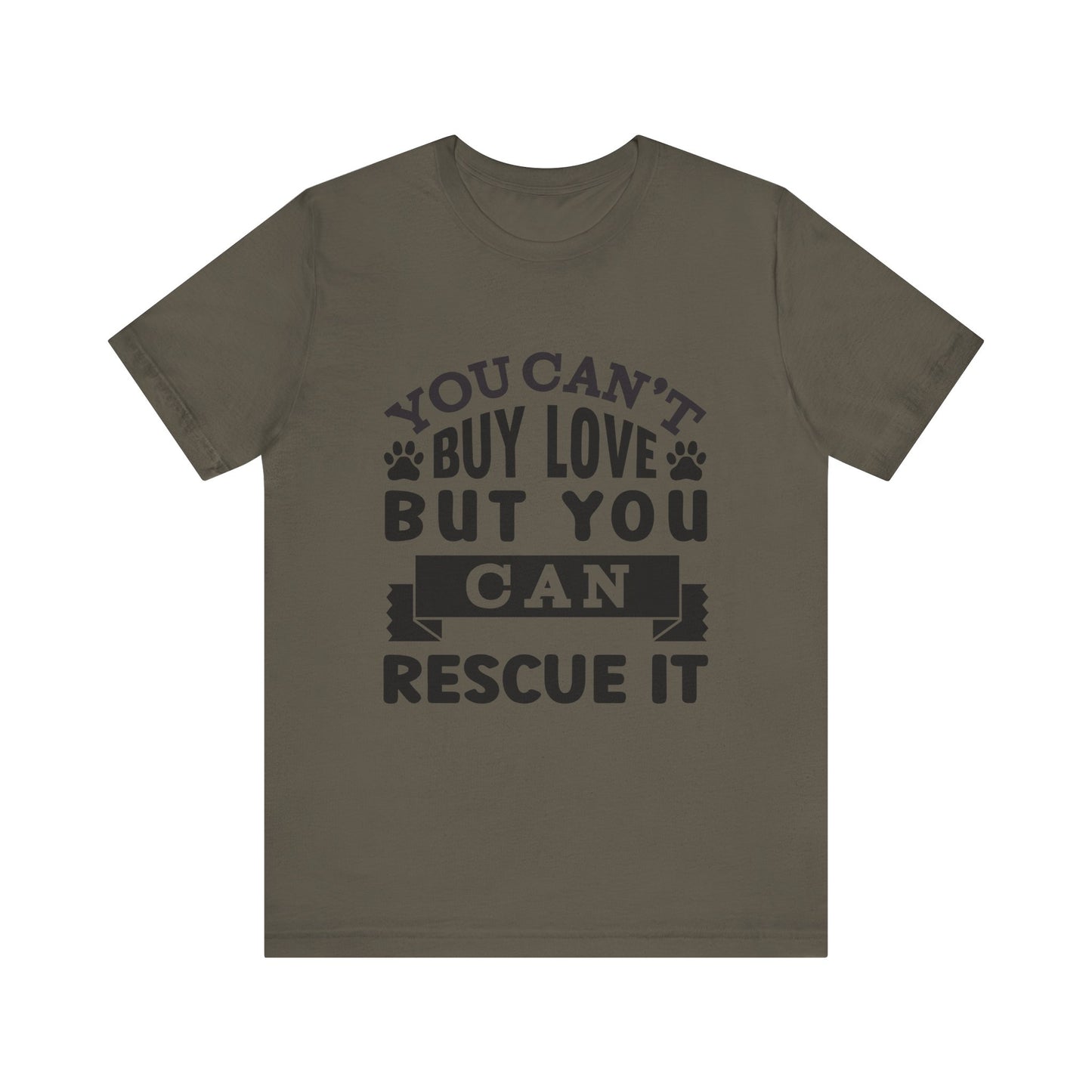 Rescue Love Tee | Unisex Jersey Short Sleeve T-Shirt, Animal Lover Gift, Pet Rescue Shirt, Adoption Support