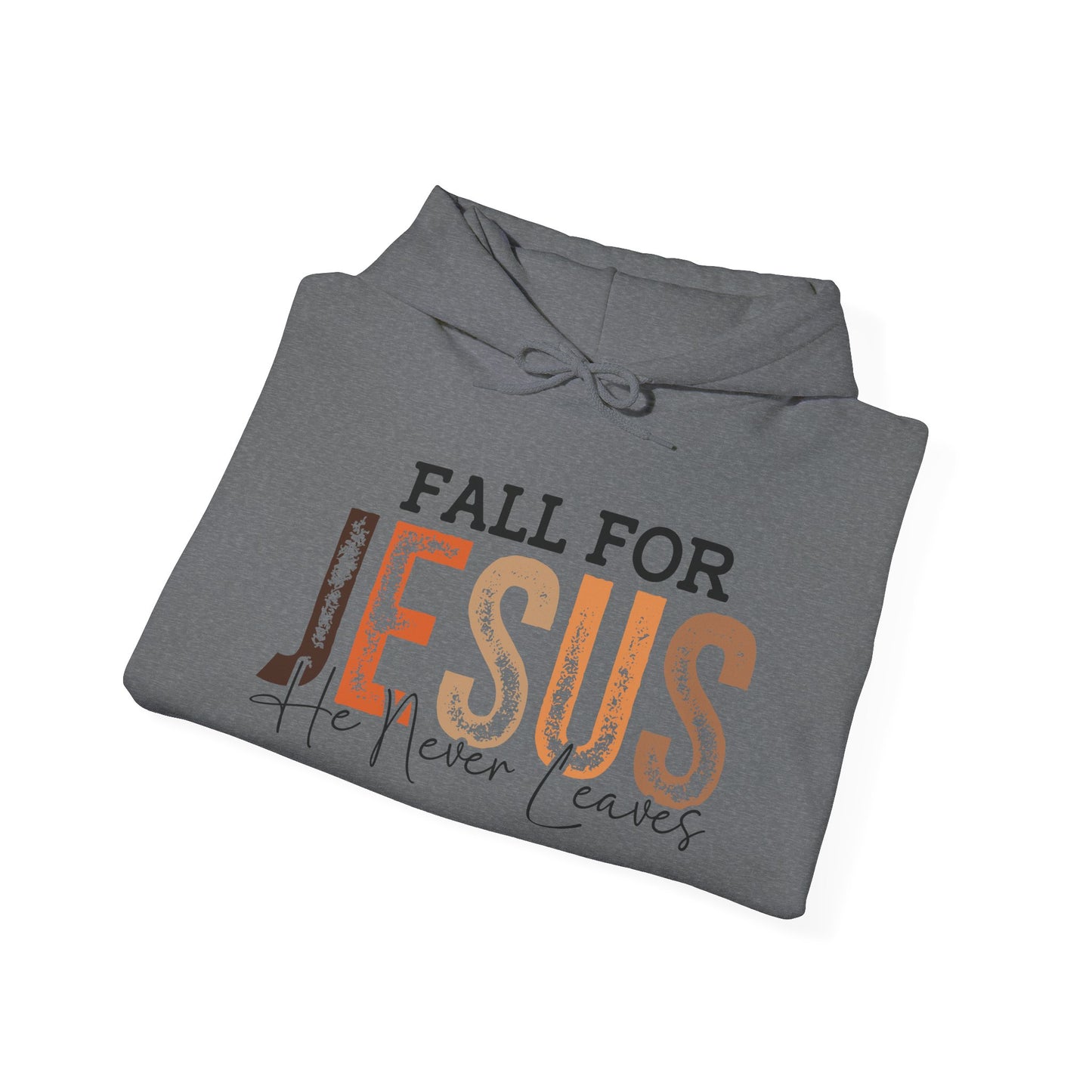 Fall for Jesus Hooded Sweatshirt, Cozy Religious Hoodie, Christian Fall Apparel, Faith Gift, Seasonal Sweatshirt