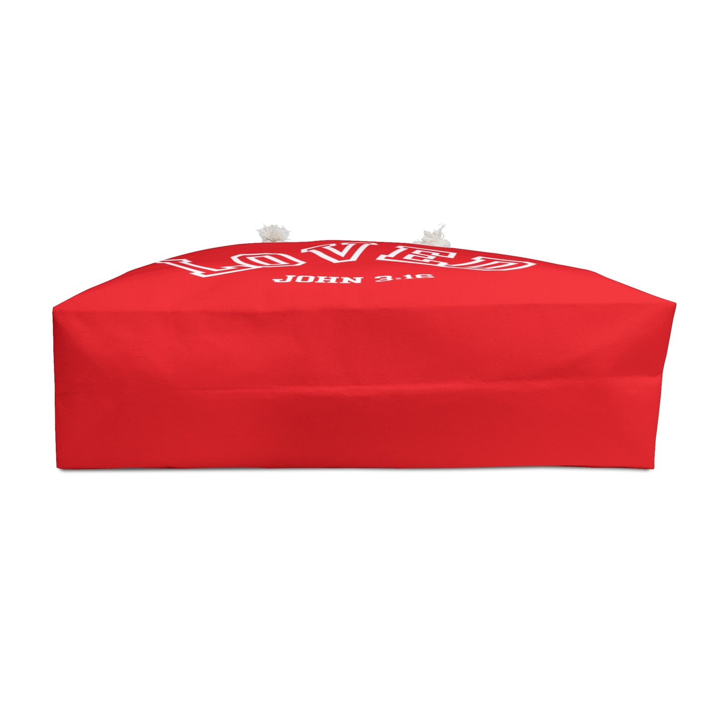 Loved Weekender Bag, Travel Tote, Gym Bag, Red Carryall, Summer Getaway Bag, Perfect for Gym, Weekend Trips, Beach Days