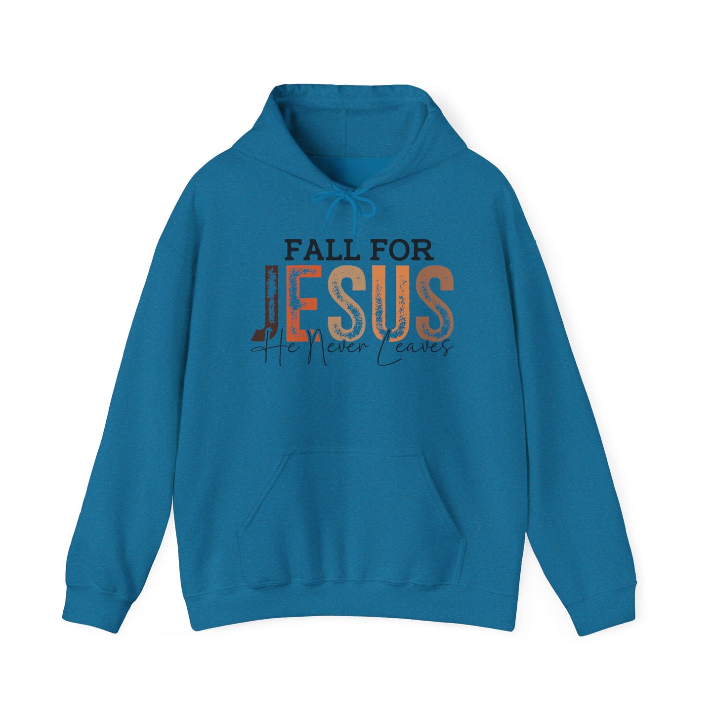 Fall for Jesus Hooded Sweatshirt, Cozy Religious Hoodie, Christian Fall Apparel, Faith Gift, Seasonal Sweatshirt