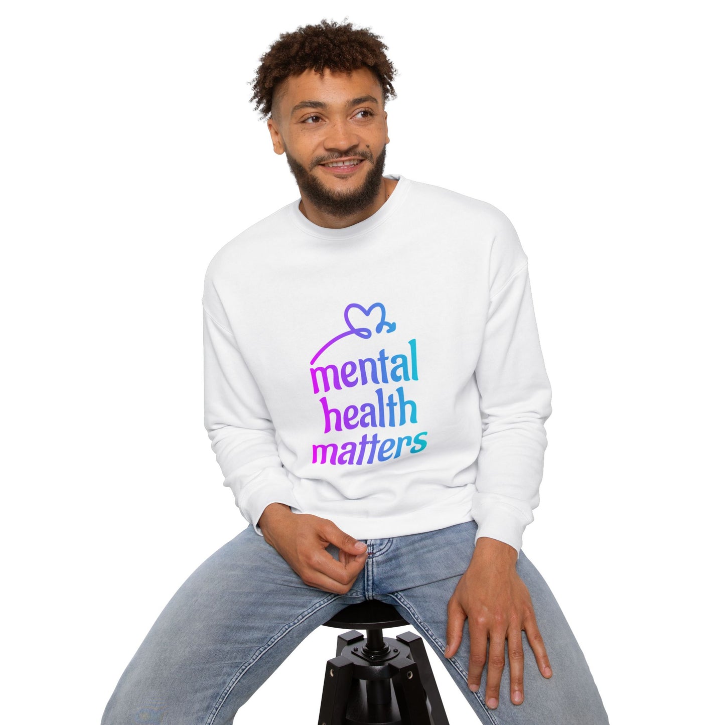 Mental Health Matters Unisex Drop Shoulder Sweatshirt, Comfortable Sweatshirt, Inspirational Apparel, Self-Care Gift, Mental Health [...]