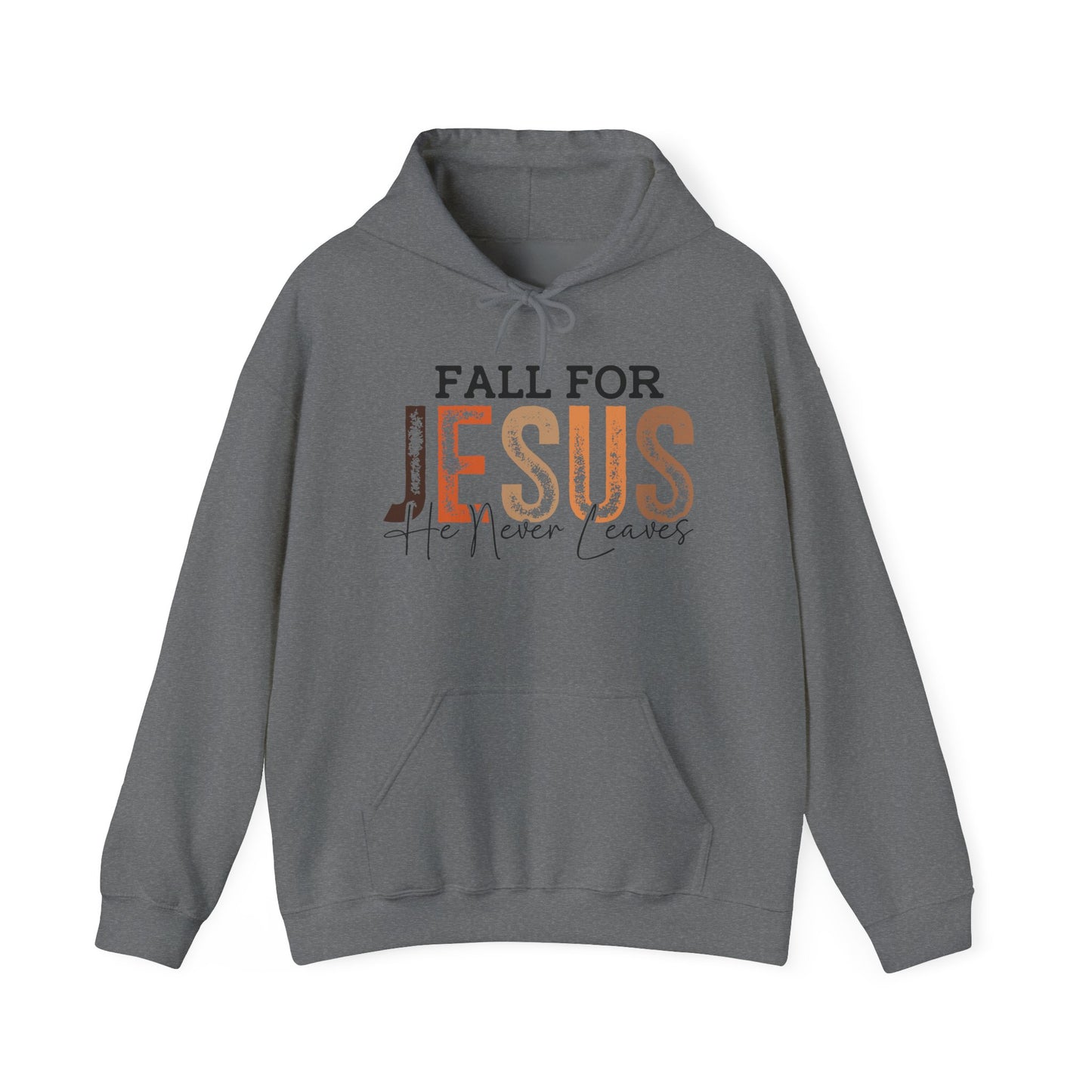 Fall for Jesus Hooded Sweatshirt, Cozy Religious Hoodie, Christian Fall Apparel, Faith Gift, Seasonal Sweatshirt