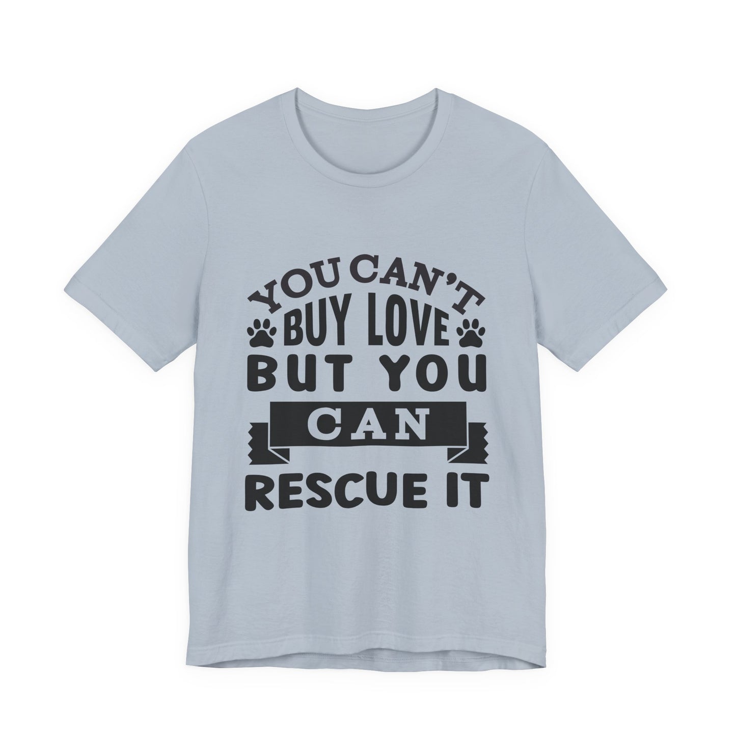 Rescue Love Tee | Unisex Jersey Short Sleeve T-Shirt, Animal Lover Gift, Pet Rescue Shirt, Adoption Support