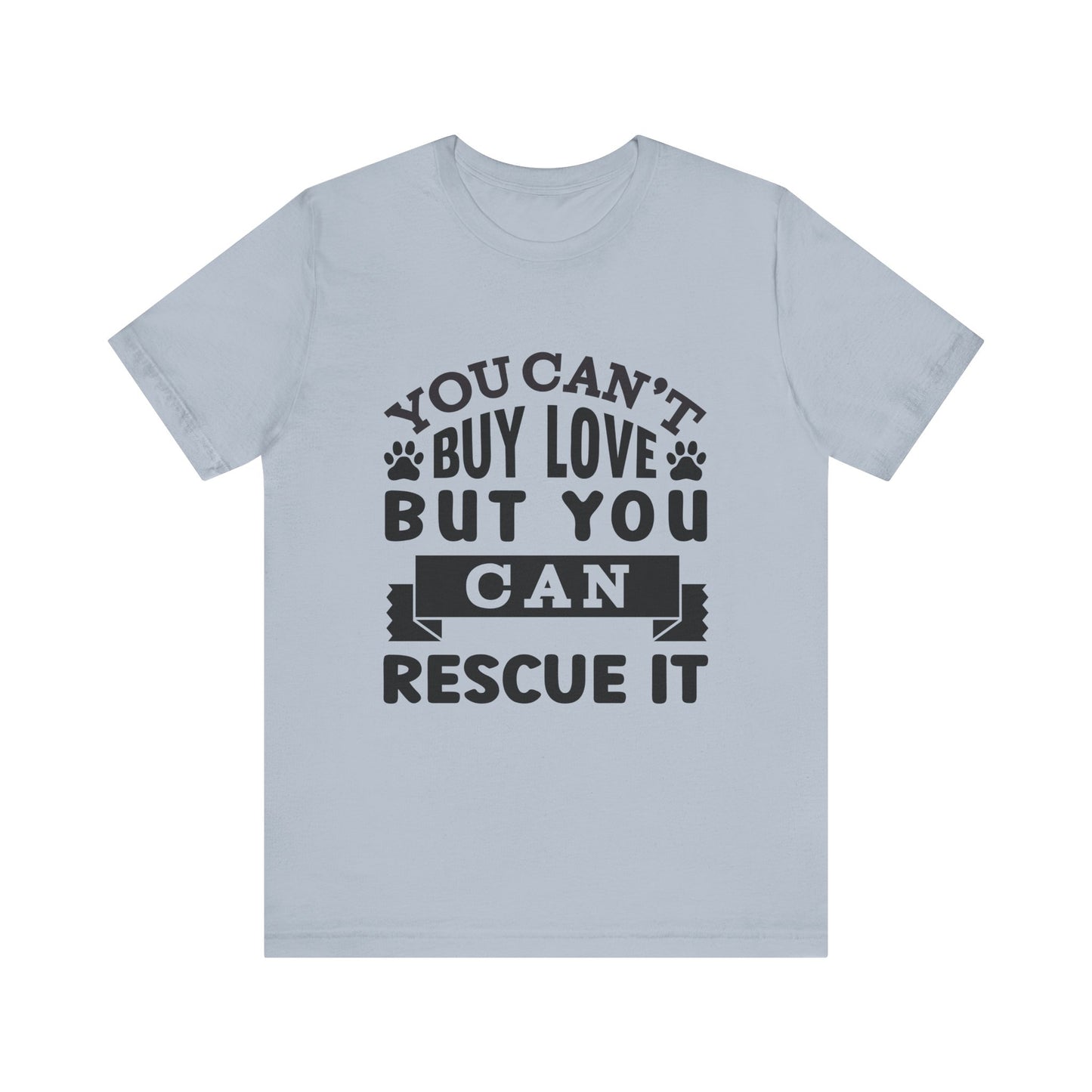 Rescue Love Tee | Unisex Jersey Short Sleeve T-Shirt, Animal Lover Gift, Pet Rescue Shirt, Adoption Support