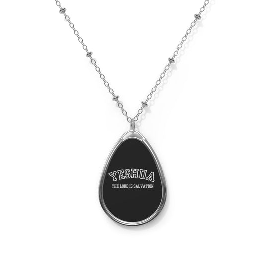 Yeshua Oval Necklace, Inspirational Jewelry, Faith Necklace, Religious Gift, Christian Jewelry