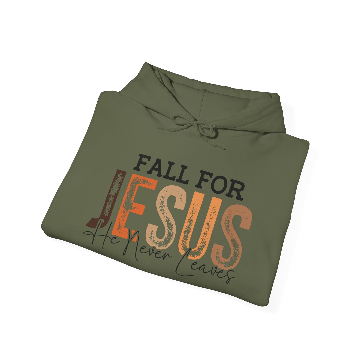 Fall for Jesus Hooded Sweatshirt, Cozy Religious Hoodie, Christian Fall Apparel, Faith Gift, Seasonal Sweatshirt