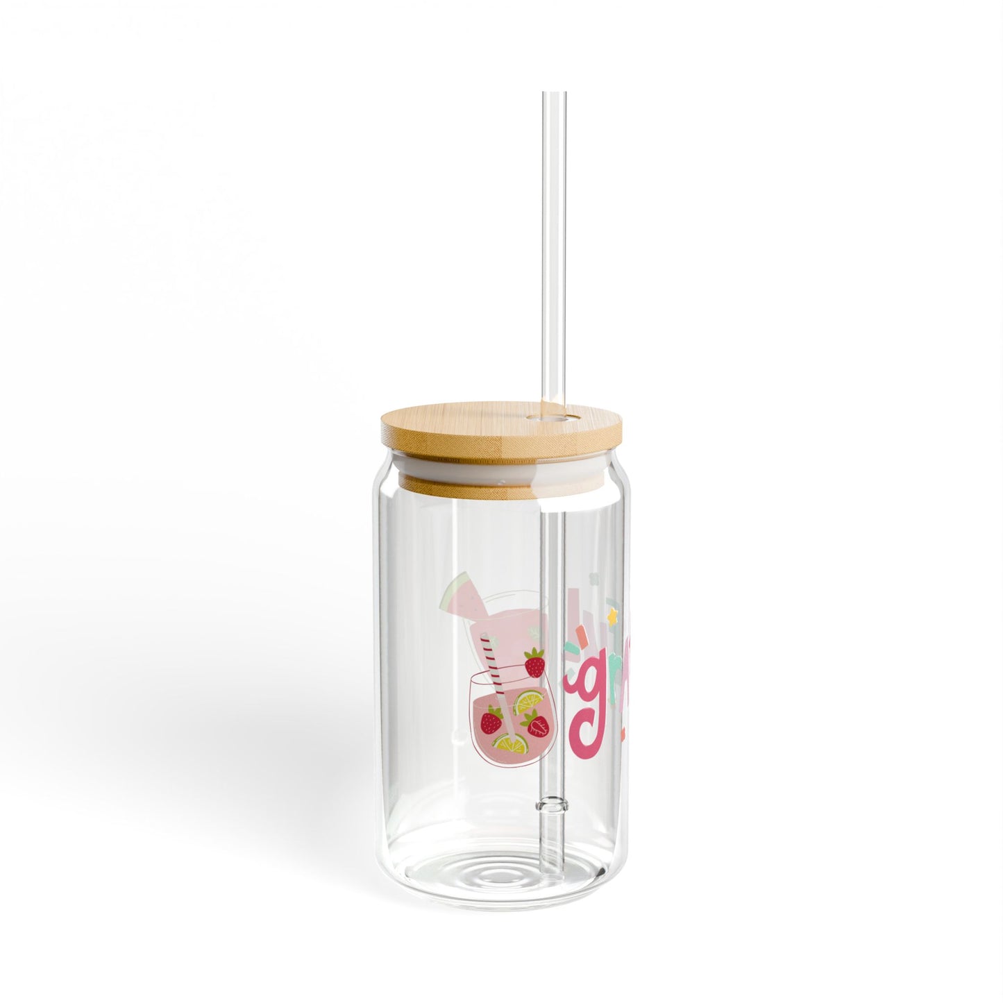 Grateful Sipper Glass, 16oz - Perfect Gift for Home, Party, Celebration, Eco-Friendly Drinkware, Fun Summertime Beverage Container